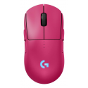 Logitech G PRO 2 - Mouse - gaming - right and left-handed - optical - 8 buttons - wireless, wired - 2.4 GHz, USB - USB Logitech LIGHTSPEED receiver - pink