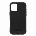 OtterBox Defender Series - Back cover for mobile phone - MagSafe compatibility - silicone - black - for Apple iPhone 16 Plus