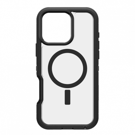 OtterBox Defender Series XT - Back cover for mobile phone - rugged - MagSafe compatibility - plastic - dark side (clear  /  black) - for Apple iPhone 16 Pro Max - 0