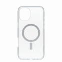 OtterBox Symmetry Series - Back cover for mobile phone - MagSafe compatibility - thermoplastic elastomer (TPE), polycarbonate layer - clear - for Apple iPhone 16 Plus