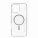 OtterBox Symmetry Series - Back cover for mobile phone - MagSafe compatibility - polycarbonate layer, thermoplastic elastomer (TPE) - clear - for Apple iPhone 16 Pro Max