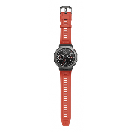 Amazfit T-Rex 3 - Smart watch with strap - liquid silicone - wrist size: 145-210 mm - display 1.5" - Bluetooth, Wi-Fi - 68.3 g - lava - 6