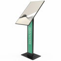 Compulocks BrandMe - Stand - for LCD display - brandable, with large base plate - black - screen size: up to 32" - floor-standing