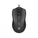 HP 105 - Mouse - right and left-handed - optical - 3 buttons - wired - USB-A - black - Smart Buy