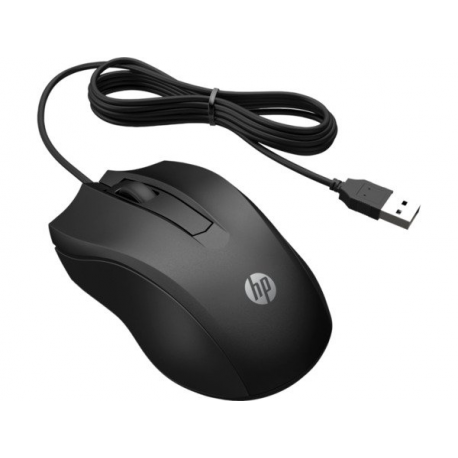 HP 105 - Mouse - right and left-handed - optical - 3 buttons - wired - USB-A - black - Smart Buy - 2