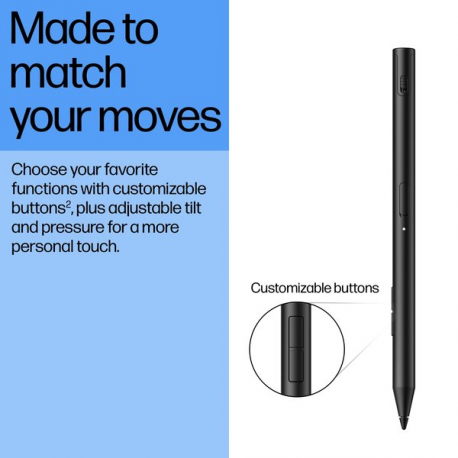 HP 705 Rechargeable Multi Pen - Active stylus - 2 buttons - black - 2