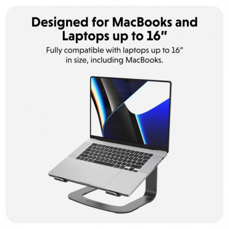 Targus HyperSpace - Notebook stand - ergonomic - 16" - space grey - 4