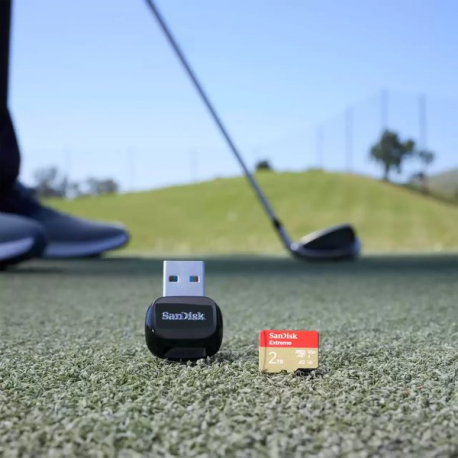 SanDisk Extreme - Flash memory card (microSDHC to SD adapter included) - 2 TB - A2 / Video Class V30 / UHS-I U3 - microSDXC UHS-I - 3