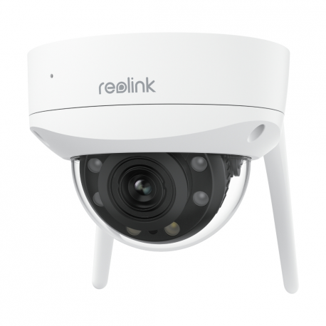 Reolink W437 - Network surveillance camera - zoom - dome - vandal  /  weatherproof - colour (Day&Night) - 8 MP - 3840 x 2160 - 4K - motorized - audio - wireless - Wi-Fi - LAN 10 / 100 - H.265 - DC 12 V - 0