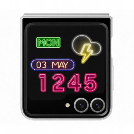 Samsung - Back cover for mobile phone - neon themed - grey - for Galaxy Z Flip6 - 2