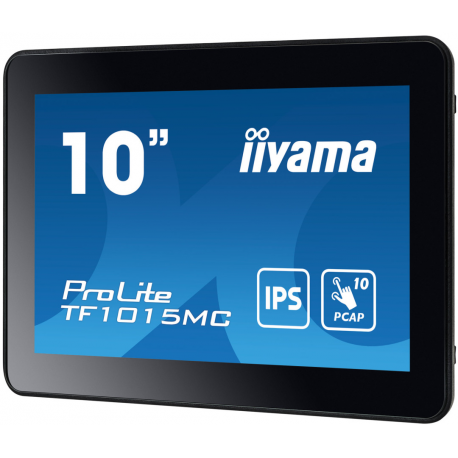 iiyama ProLite TF1015MC-B3 - LCD monitor - 10.1" - open frame - touchscreen - 1280 x 800 WXGA - IPS - 500 cd / m² - 800:1 - 29 ms - HDMI, VGA, DisplayPort - black - 3
