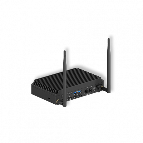 ASUS NUC 13 Rugged Tall BNUC13BRFA400B02I - Barebone - SFF 1 x Atom x7 x7425E  /  up to 3.4 GHz - RAM 0 GB - SSD - eMMC 64 GB - UHD Graphics - 2.5 Gigabit Ethernet, Gigabit Ethernet, IEEE 802.11ax (Wi-Fi 6E), Bluetooth 5.2 - black - 1