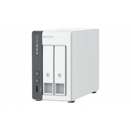 QNAP TS-216G - NAS server - 2 bays - SATA 6Gb / s - RAID JBOD, 0, 1 - RAM 4 GB - 2.5 Gigabit Ethernet - iSCSI support - 4