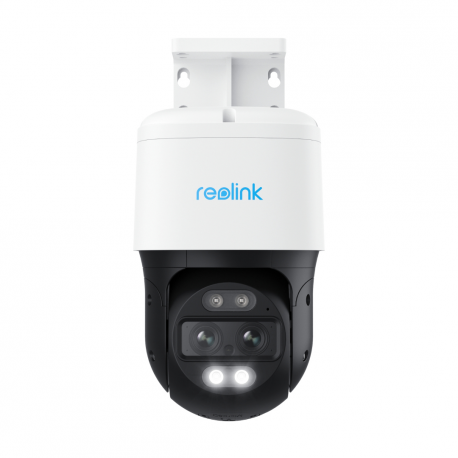 Reolink TrackMix Series P760 4K Dual-Lens Auto Tracking PTZ PoE Security Camera with Smart Detection, Night Vision, White - 0