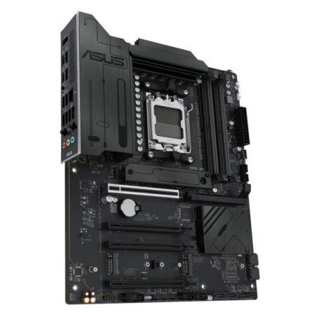 ASUS X870 MAX GAMING WIFI7 W - Motherboard - ATX - Socket AM5 - AMD X870 Chipset - USB4, USB-C 3.2 Gen 2x2, USB 3.2 Gen 2, USB 3.2 Gen 1 - Wi-Fi 7, 2.5 Gigabit LAN, Bluetooth - onboard graphics (CPU required) - HD Audio (8-channel) - 2
