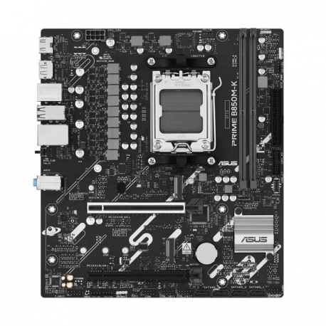ASUS PRIME B850M-K - Motherboard - micro ATX - Socket AM5 - AMD B850 Chipset - USB-C 3.2 Gen 1, USB 3.2 Gen 2, USB 3.2 Gen 1 - 2.5 Gigabit LAN - onboard graphics (CPU required) - HD Audio (8-channel) - 0