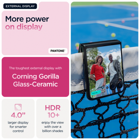 Motorola RAZR 60 Ultra - 5G smartphone - dual-SIM - RAM 16 GB  /  Internal Memory 512 GB - pOLED display - 7" - 2992 x 1224 pixels (165 Hz) - 2x rear cameras 50 MP, 50 MP - front camera 50 MP - pantone cabaret - 2