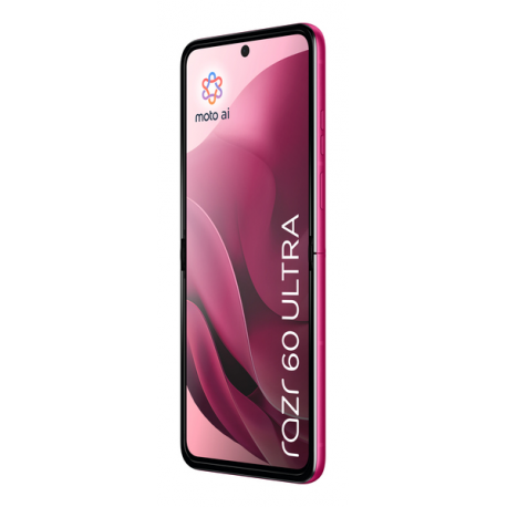 Motorola RAZR 60 Ultra - 5G smartphone - dual-SIM - RAM 16 GB  /  Internal Memory 512 GB - pOLED display - 7" - 2992 x 1224 pixels (165 Hz) - 2x rear cameras 50 MP, 50 MP - front camera 50 MP - pantone cabaret - 16