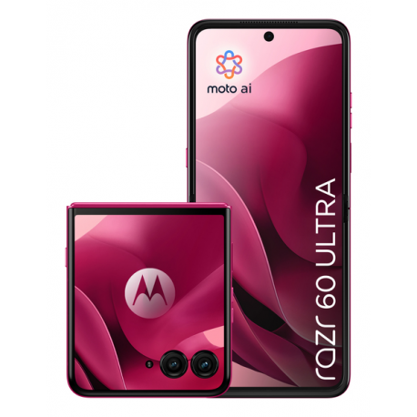 Motorola RAZR 60 Ultra - 5G smartphone - dual-SIM - RAM 16 GB  /  Internal Memory 512 GB - pOLED display - 7" - 2992 x 1224 pixels (165 Hz) - 2x rear cameras 50 MP, 50 MP - front camera 50 MP - pantone cabaret - 31