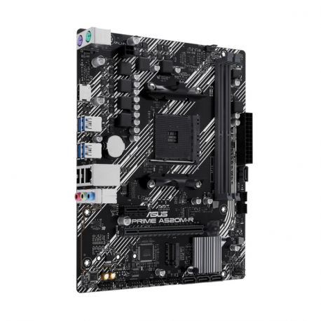 ASUS PRIME A520M-R - Motherboard - micro ATX - Socket AM4 - AMD A520 Chipset - USB 3.2 Gen 1 - Gigabit LAN - onboard graphics (CPU required) - HD Audio (8-channel) - 5
