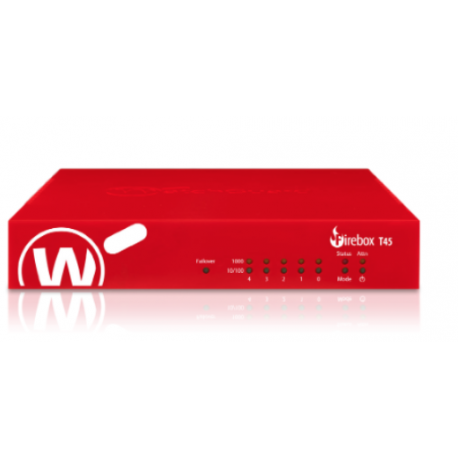WatchGuard Firebox T45 - Security appliance - with 1 year Total Security Suite - 5 ports - GigE - 0
