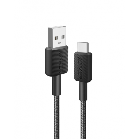 Anker 322 - USB cable - USB (M) to 24 pin USB-C (M) - 5 V - 3 A - 1.8 m - black - 5