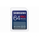 Samsung PRO Ultimate MB-SY64S - Flash memory card - 64 GB - Video Class V30 / UHS-I U3 - SDXC UHS-I - white