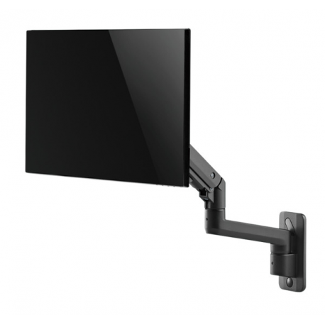 LogiLink - Mounting kit (wall mount) - adjustable arm - for LCD display /  curved LCD display - gas spring - plastic, aluminium, steel - black - screen size: 17"-49" - 5