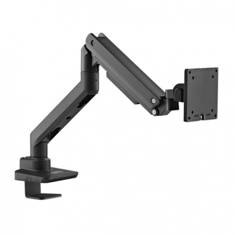 LogiLink - Mounting kit (desk mount) - adjustable arm - for LCD display /  curved LCD display - gas spring - plastic, aluminium, steel - black - screen size: 17"-49" - 1