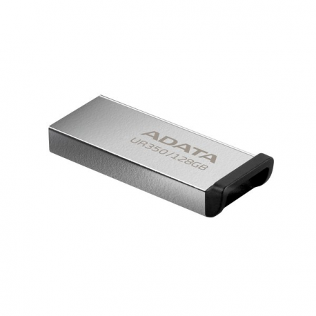 ADATA UR350 - USB flash drive - 128 GB - USB 3.2 Gen 1 - black, nickel - 3