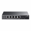 TP-Link TL-SG1005P-PD V1 - Switch - unmanaged - 4 x 10 / 100 / 1000 (PoE+) + 1 x 10 / 100 / 1000 (PoE++) - desktop, wall-mountable - PoE++ (66 W)