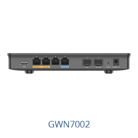 Grandstream GWN7002 - Router - 6-port switch - GigE - wall-mountable - 1