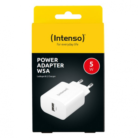 Intenso W5A - Power adapter - 5 Watt - 1 A (USB) - white - 3