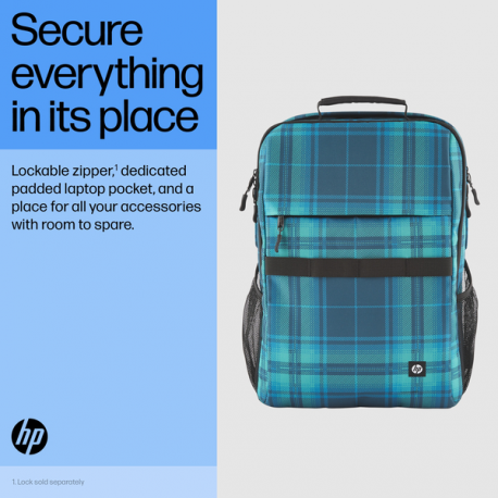 HP - Campus XL - notebook carrying backpack - 16.1" - stone marble - 5