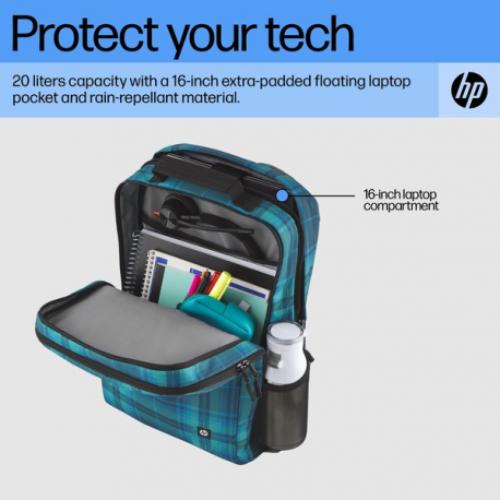 HP - Campus XL - notebook carrying backpack - 16.1" - tie dye - 3