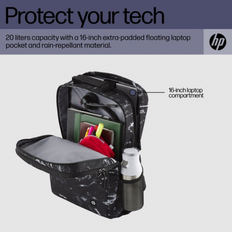HP - Campus XL - notebook carrying backpack - 16.1" - tie dye - 4
