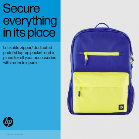 HP - Campus - notebook carrying backpack - 15.6" - blue - 0