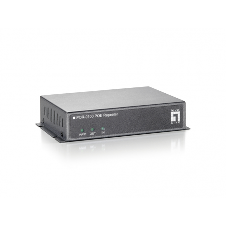 LevelOne POR-0100 PoE Repeater - Repeater - 100Mb LAN - 10Base-T, 100Base-TX - up to 100 m - 0