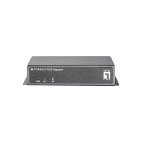 LevelOne POR-0100 PoE Repeater - Repeater - 100Mb LAN - 10Base-T, 100Base-TX - up to 100 m - 3