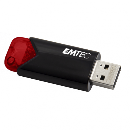 EMTEC B110 Click Easy 3.2 - USB flash drive - 16 GB - USB 3.2 Gen 1 - black, red - 0