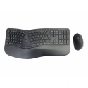 Conceptronic ORAZIO02ES ERGO - Keyboard and mouse set - wireless - 2.4 GHz - Spanish - black