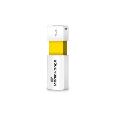 MediaRange - USB flash drive - 16 GB - USB 2.0 - white, yellow - 0