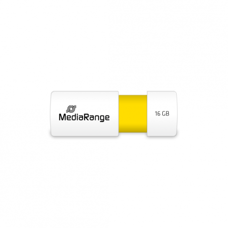 MediaRange - USB flash drive - 16 GB - USB 2.0 - white, yellow - 2