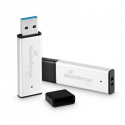 MediaRange MR1902 - USB flash drive - 128 GB - USB 3.2 Gen 1 - black, silver