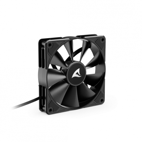 Sharkoon SilentStorm BW120 - Case fan - PWM - 120 mm - black - 5