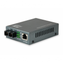 LevelOne FVT-1105 - Fibre media converter - 100Mb LAN - 10Base-T, 100Base-FX, 100Base-TX - RJ-45  /  SC single-mode - up to 80 km - 1310 nm