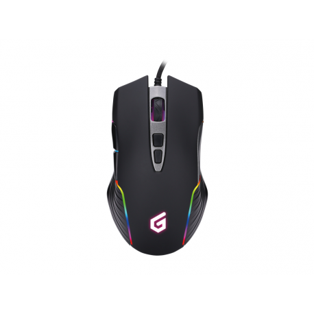 Conceptronic DJEBBEL - Mouse - ergonomic - optical - 7 buttons - wired - USB - black - 0