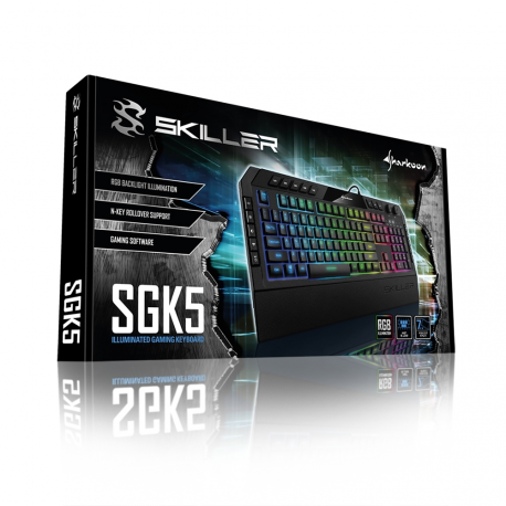 Sharkoon SKILLER SGK5 - Keyboard - backlit - USB - German - 2