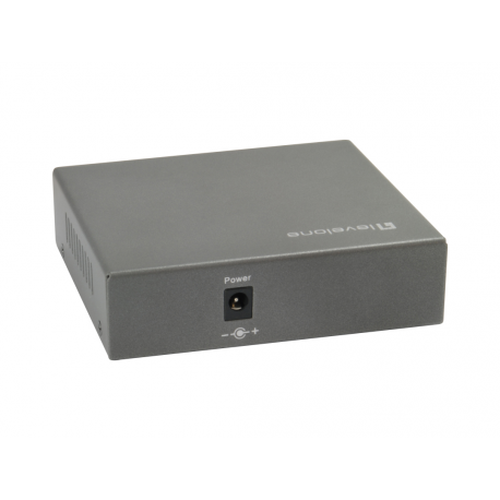 LevelOne GEP-0523 - Switch - 4 x 10 / 100 / 1000 (PoE+) + 1 x 10 / 100 / 1000 (uplink) - desktop - PoE+ (60 W) - 1