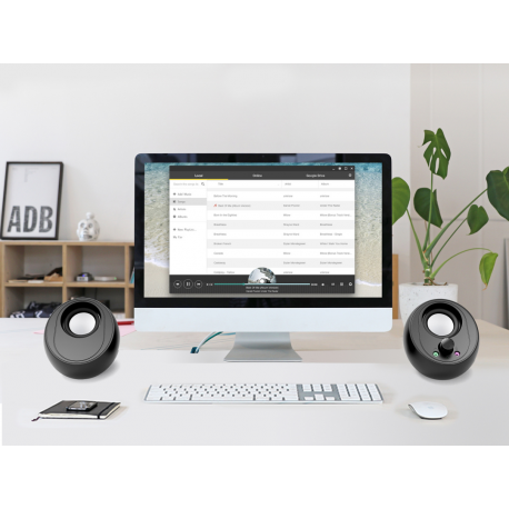 Conceptronic BJORN - Speakers - for PC - wireless - Bluetooth - 10 Watt (Total) - 3